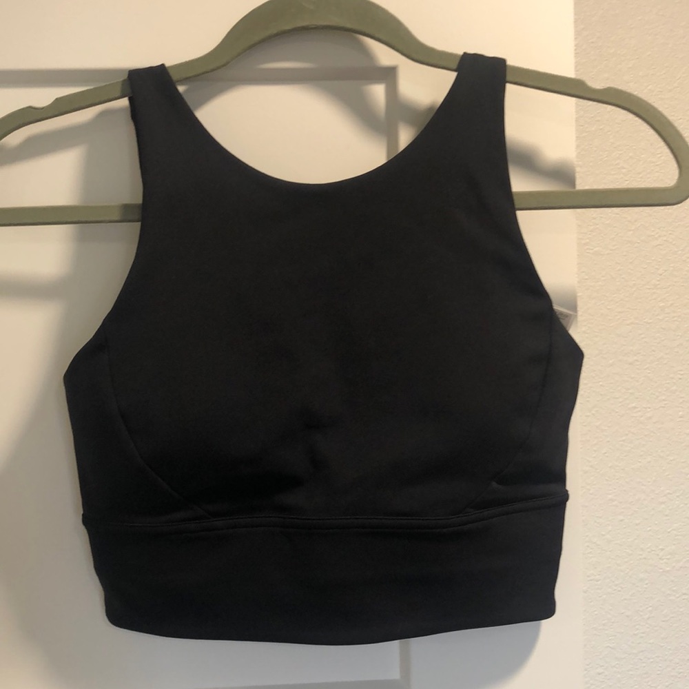 Lululemon sports bra black crop top